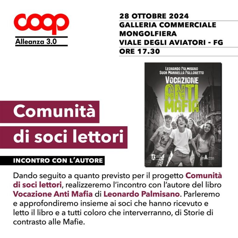 Incontro con l’autore Leonardo Palmisano