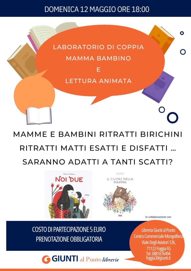 Festa della mamma: laboratorio di coppia per mamma e bambino