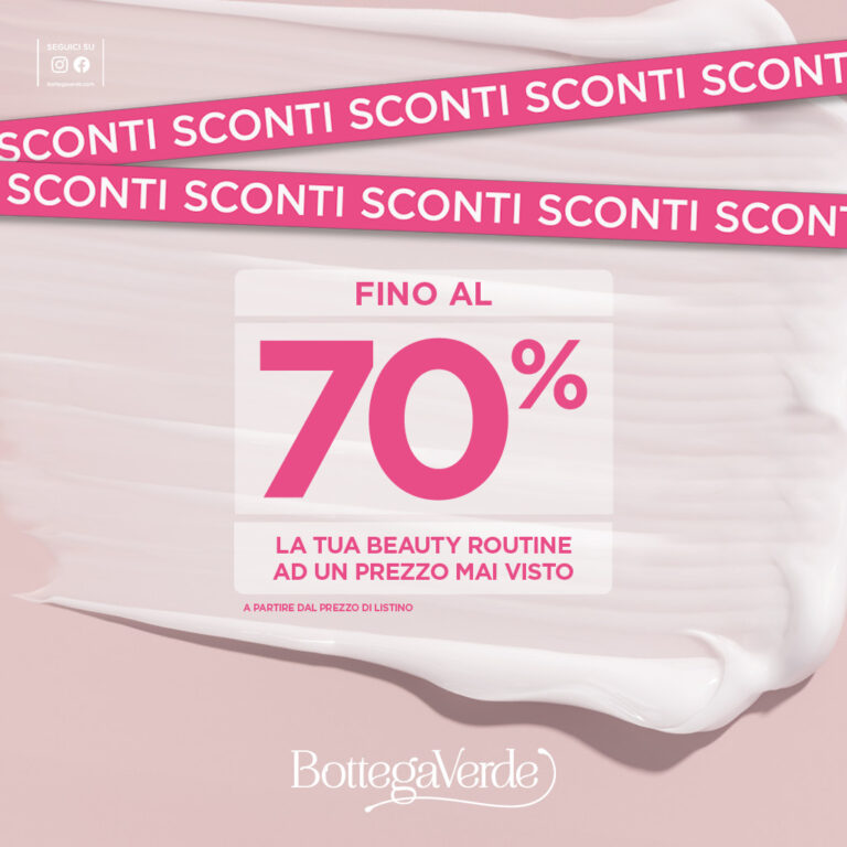 Fino al 70% di sconto Bottega Verde